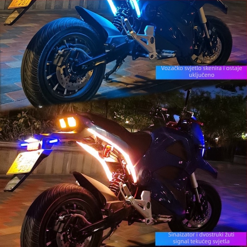 LED obrve za motocikl – model Motorcycle Scanning Water Light, materijal Akril, snaga 5, trajanje 10000 h