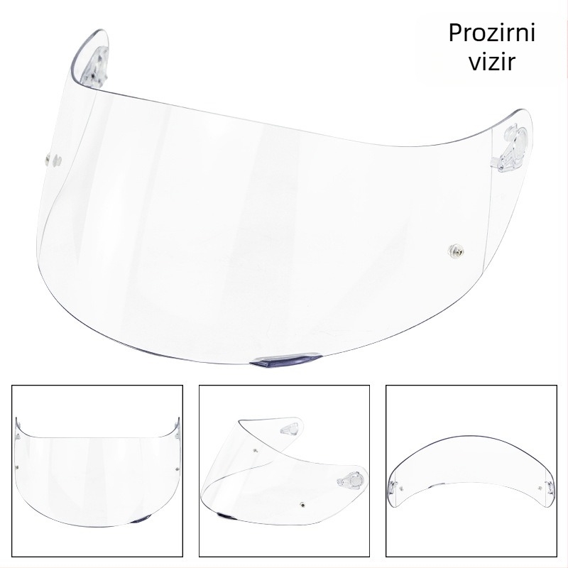 Leće za kacigu motocikla s premazom protiv zamagljivanja i kopčom s klinom, otporno na vjetar, kompatibilno s K1/K1S/K3SV/K5/K5S