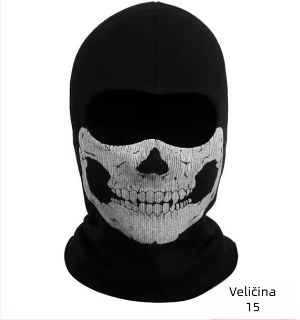 Maska za biciklizam, rastezljiva rebrasta tkanina, marka Liruida, unisex, bez prilagođavanja