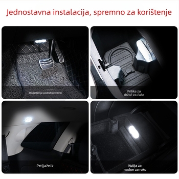 Automobilske stropne i unutarnje osvjetljenje s induktivnim senzorom, bežična instalacija — model zmd-1, snaga 3W, napon 5V