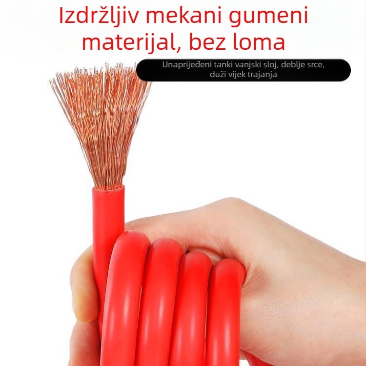 Auto kabel za pokretanje baterije s bakrenim vodičem, PVC izolacija, duljina 2-5 m, univerzalno