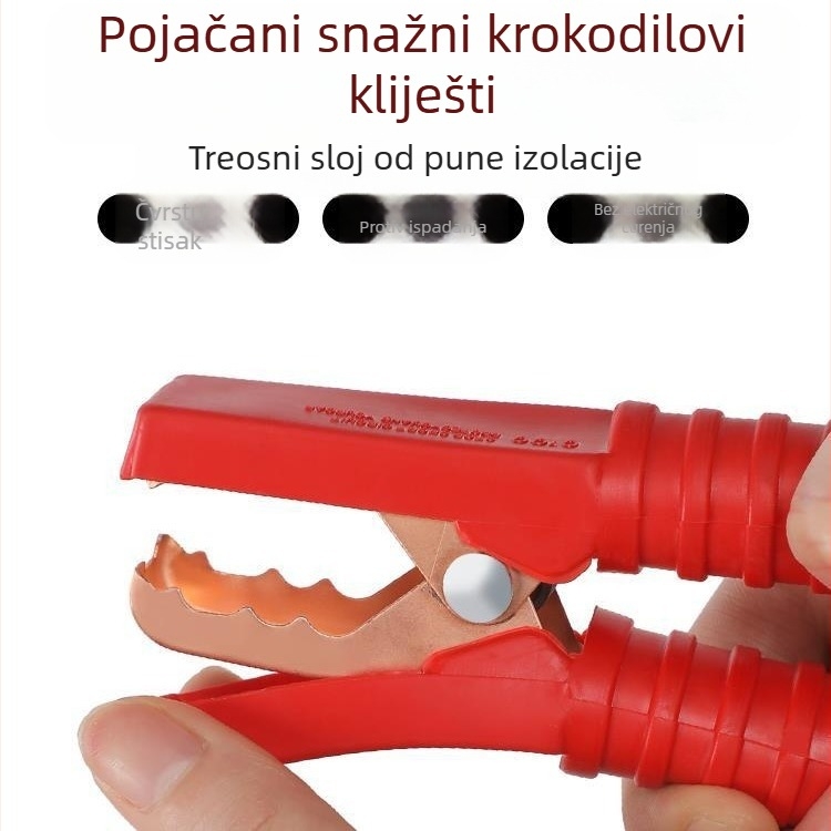 Auto kabel za pokretanje baterije s bakrenim vodičem, PVC izolacija, duljina 2-5 m, univerzalno