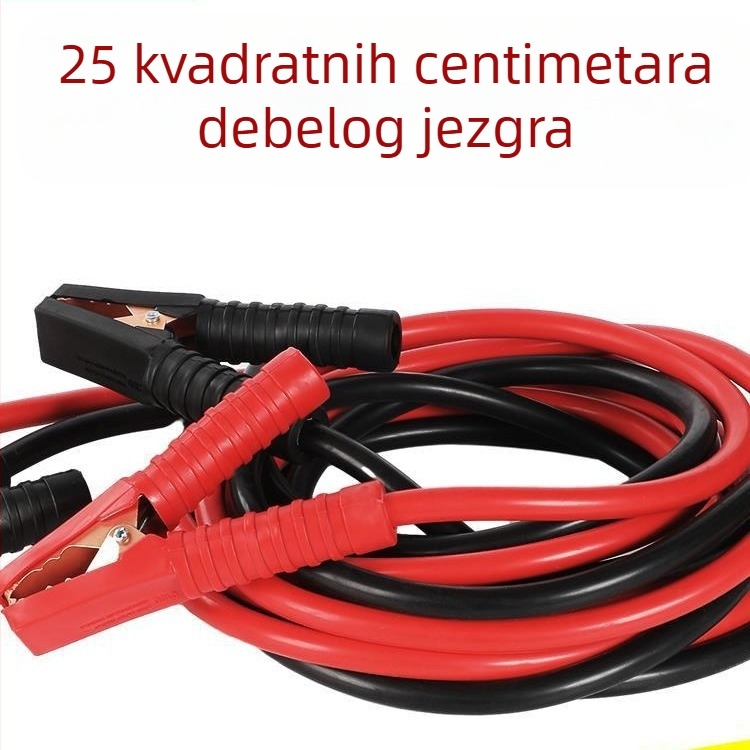 Auto kabel za pokretanje baterije s bakrenim vodičem, PVC izolacija, duljina 2-5 m, univerzalno
