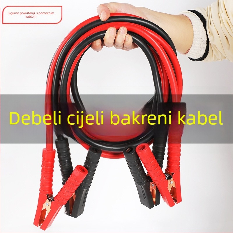 Auto kabel za pokretanje baterije s bakrenim vodičem, PVC izolacija, duljina 2-5 m, univerzalno