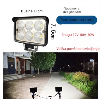LED reflektor za tešku opremu Y32, 12V, 60W, 3000 lm, 6000K