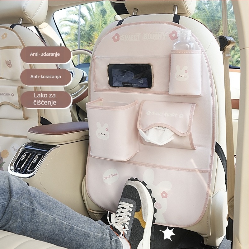 Kožna viseća torbica za pohranu za stražnja sjedala automobila, vodootporna