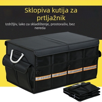 Kutija za prtljažnik automobila, sklopiva, od Oxford tkanine, kapacitet 36L/66L, plug-in montaža