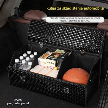 Kožna kutija za prtljažnik automobila – sklopiva, vodootporna, prilagodljiva
