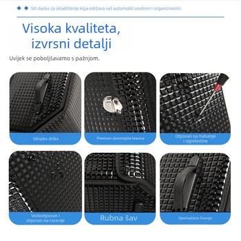 Kožna kutija za prtljažnik automobila – sklopiva, vodootporna, prilagodljiva