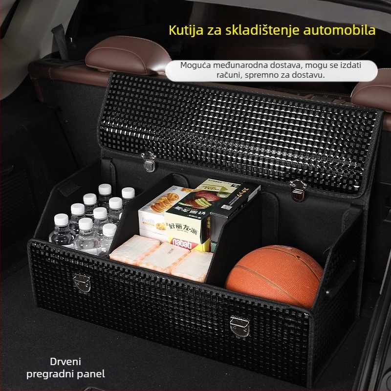 Kožna kutija za prtljažnik automobila – sklopiva, vodootporna, prilagodljiva