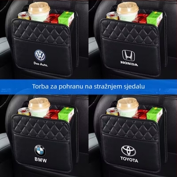Kožni universalni viseći organizator za stražnje sjedalo automobila s prilagodljivim logotipom