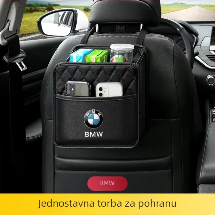 Kožni universalni viseći organizator za stražnje sjedalo automobila s prilagodljivim logotipom