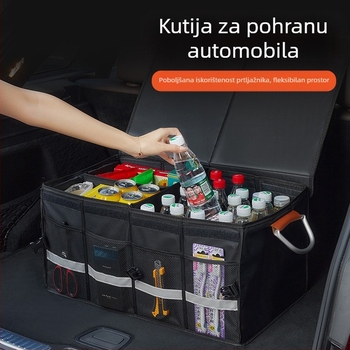 Kutija za odlaganje u prtljažniku automobila, Oxford tkanina, sklopiva, vodootporna, prilagodljiva s ispisom logotipa