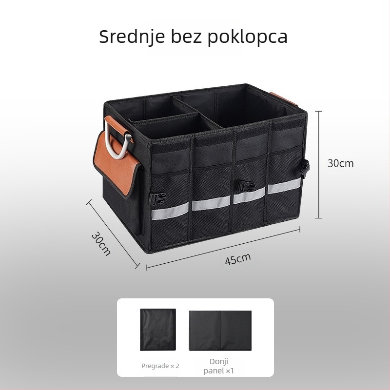 Kutija za odlaganje u prtljažniku automobila, Oxford tkanina, sklopiva, vodootporna, prilagodljiva s ispisom logotipa