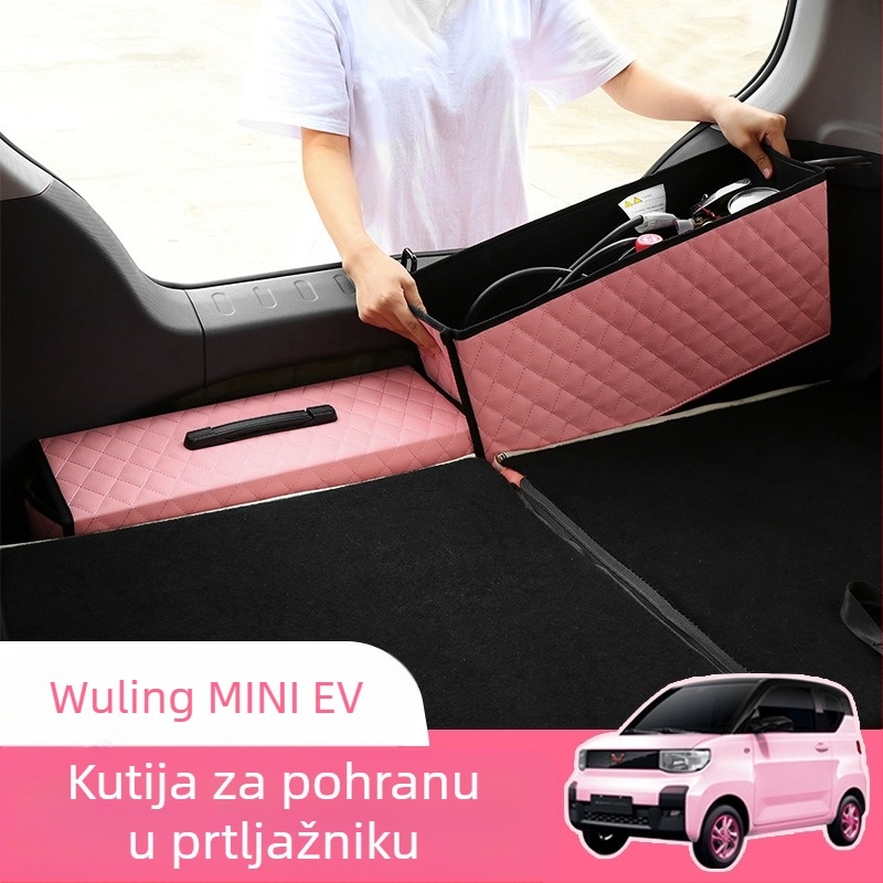 Kožna kutija za prtljažnik, zrnasti uzorak, ugradnja plug-in