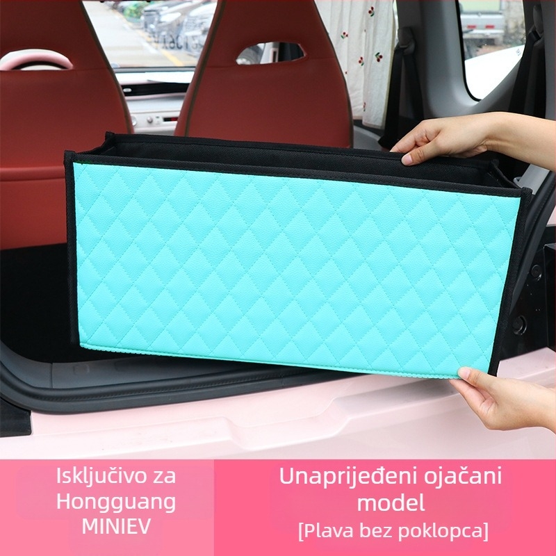 Kožna kutija za prtljažnik, zrnasti uzorak, ugradnja plug-in