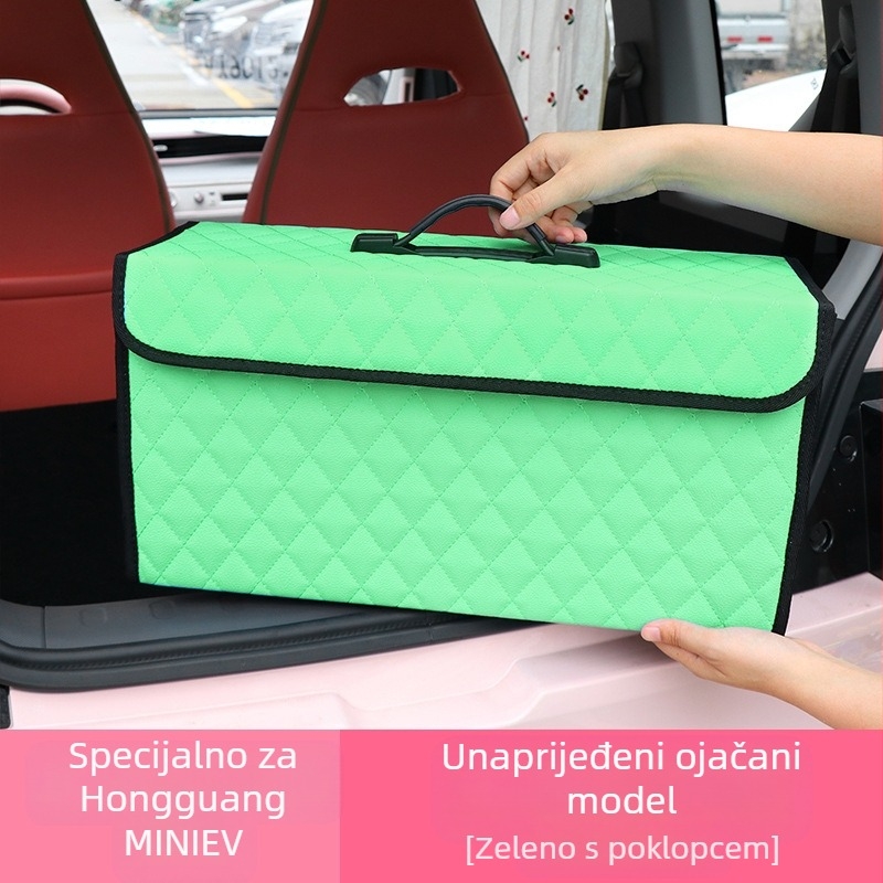 Kožna kutija za prtljažnik, zrnasti uzorak, ugradnja plug-in