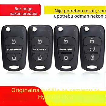 Daljinsko kućište ključa za Hyundai/Kia modele (i30, ix35, Rena, Sonata 8, Lion Run, Smart Run, K2K5) – ABS kućište, bakrena oštrica, prilagodljiva obrada, model 01, težina 1