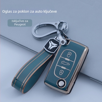 Futrola za ključ Peugeot D11J3, TPU, jednostavan stil, YHC