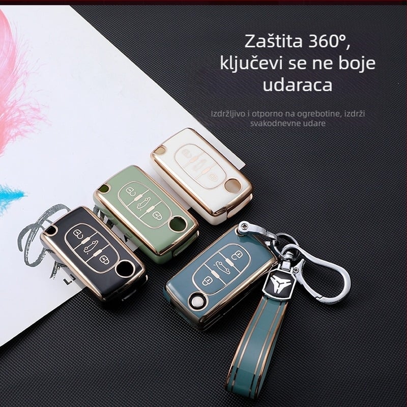 Futrola za ključ Peugeot D11J3, TPU, jednostavan stil, YHC