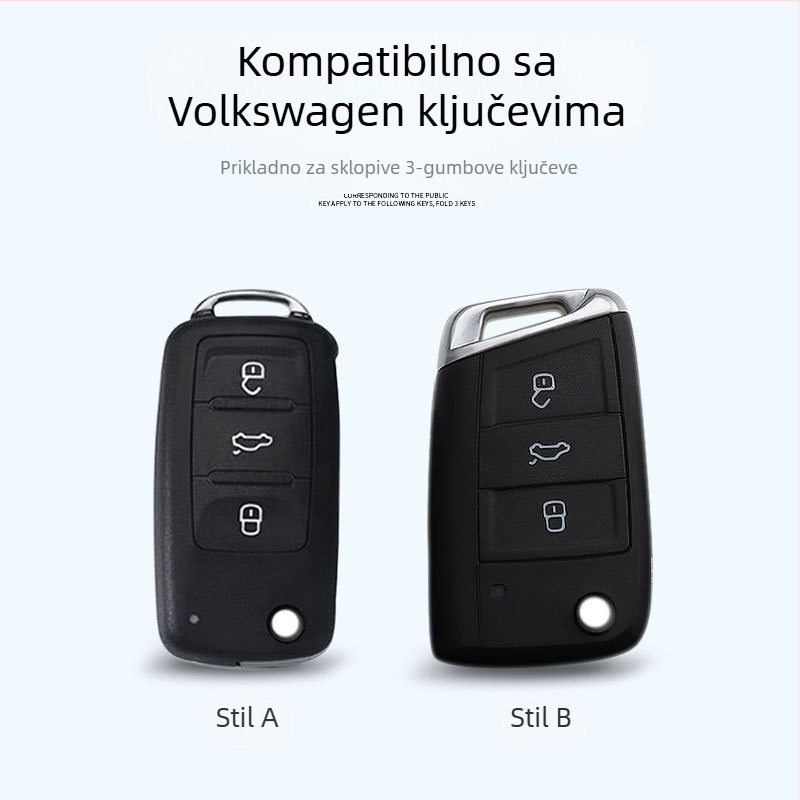 Huiuang Da Volkswagen TPU kućište za ključ – vrhunske kvalitete