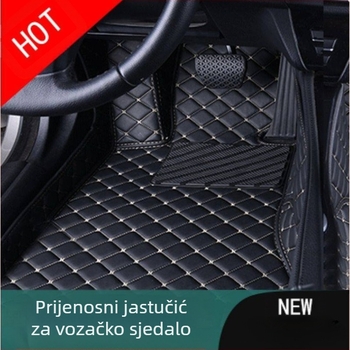 Kožna podloga za vozača automobila, s otisnutim logom, Peugeot 301