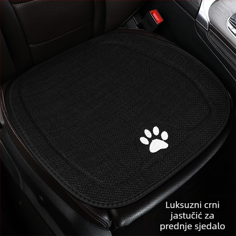 Set jastuka za auto s dizajnom mačje srce, za sve sezone, prozračan, punjenje od sintetičkih vlakana, uključuje jastuk za sjedalo i jastuk za leđa.