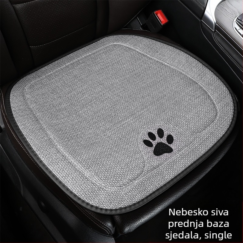 Set jastuka za auto s dizajnom mačje srce, za sve sezone, prozračan, punjenje od sintetičkih vlakana, uključuje jastuk za sjedalo i jastuk za leđa.