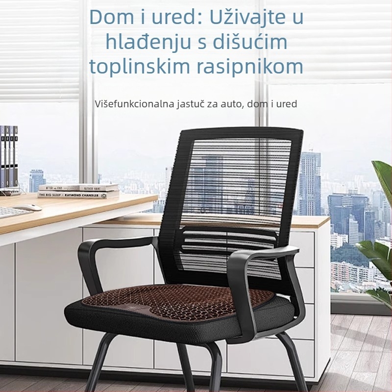 Peng Mei gel podložka za auto sjedalo – univerzalna za sve sezone, ventilirana i prozračna