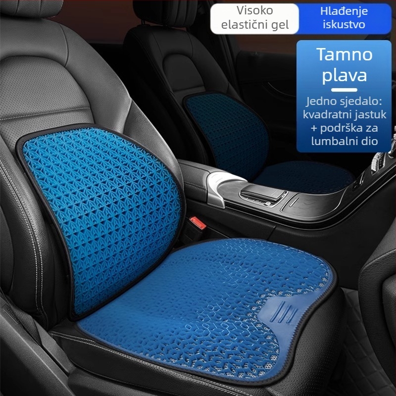 Peng Mei gel podložka za auto sjedalo – univerzalna za sve sezone, ventilirana i prozračna