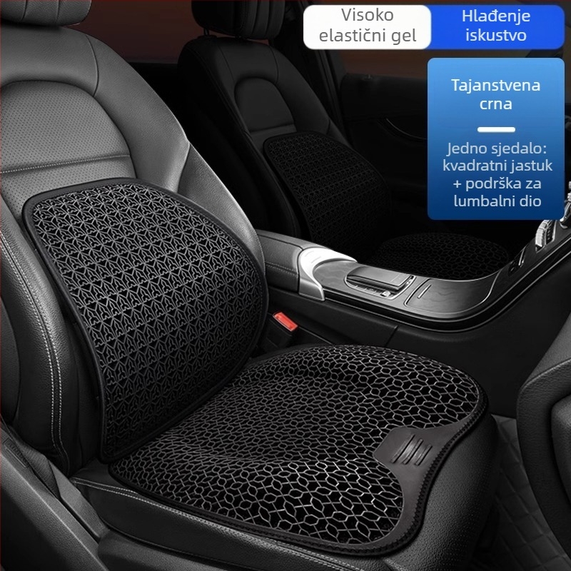 Peng Mei gel podložka za auto sjedalo – univerzalna za sve sezone, ventilirana i prozračna