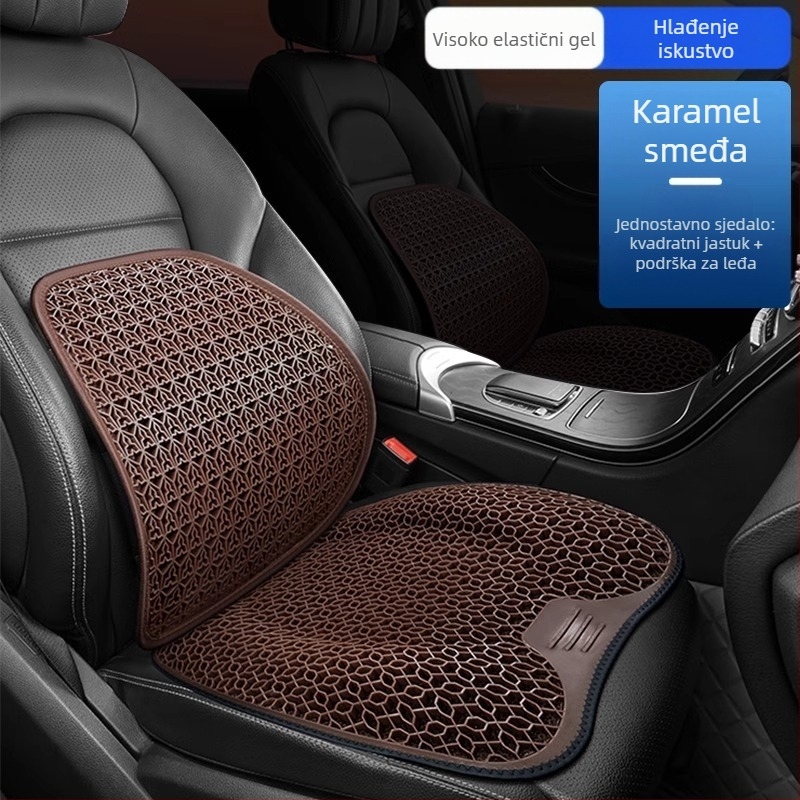 Peng Mei gel podložka za auto sjedalo – univerzalna za sve sezone, ventilirana i prozračna