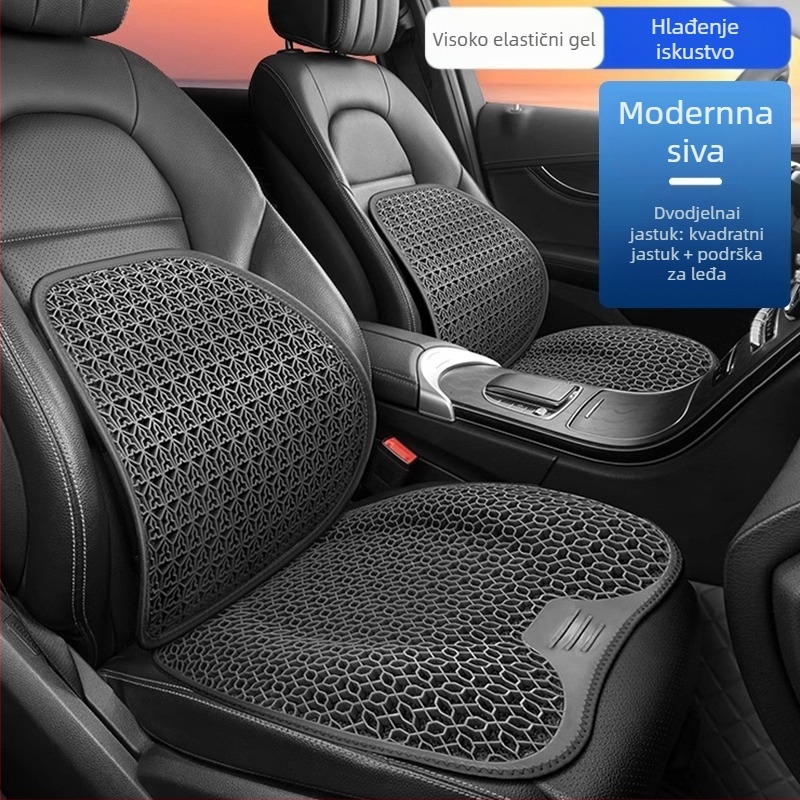 Peng Mei gel podložka za auto sjedalo – univerzalna za sve sezone, ventilirana i prozračna