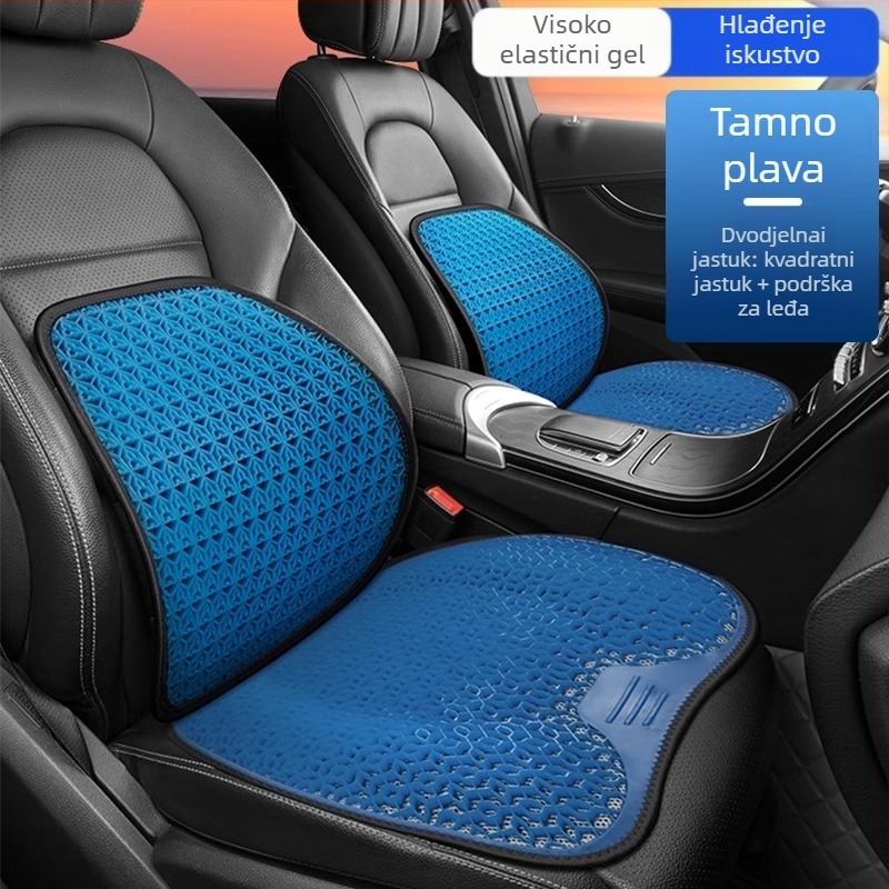 Peng Mei gel podložka za auto sjedalo – univerzalna za sve sezone, ventilirana i prozračna