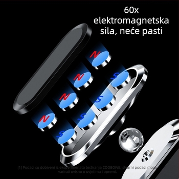 Univerzalni držač za telefon u automobilu, od legure, magnetsko pričvršćivanje na ploču instrument tablice, za navigaciju