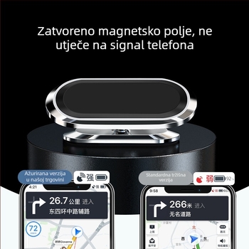 Univerzalni držač za telefon u automobilu, od legure, magnetsko pričvršćivanje na ploču instrument tablice, za navigaciju