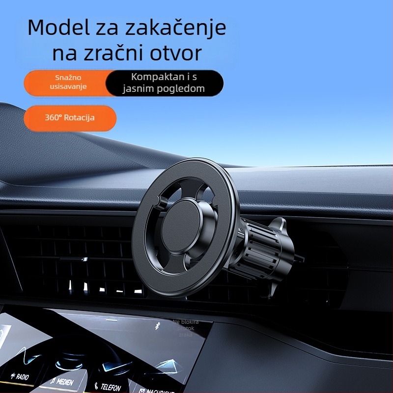 Univerzalni držač za telefon u automobilu, od legure, magnetsko pričvršćivanje na ploču instrument tablice, za navigaciju