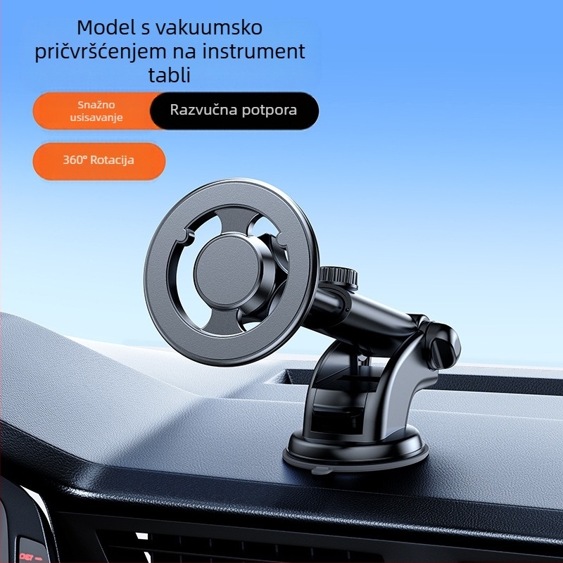 Univerzalni držač za telefon u automobilu, od legure, magnetsko pričvršćivanje na ploču instrument tablice, za navigaciju