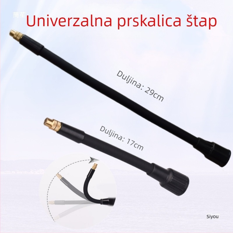 Set mlaznica za čajnik/zalijevanje s univerzalnim štapom, teleskopskim produženjem, pjenastom mlaznicom, mlaznicom s mjehurićima
