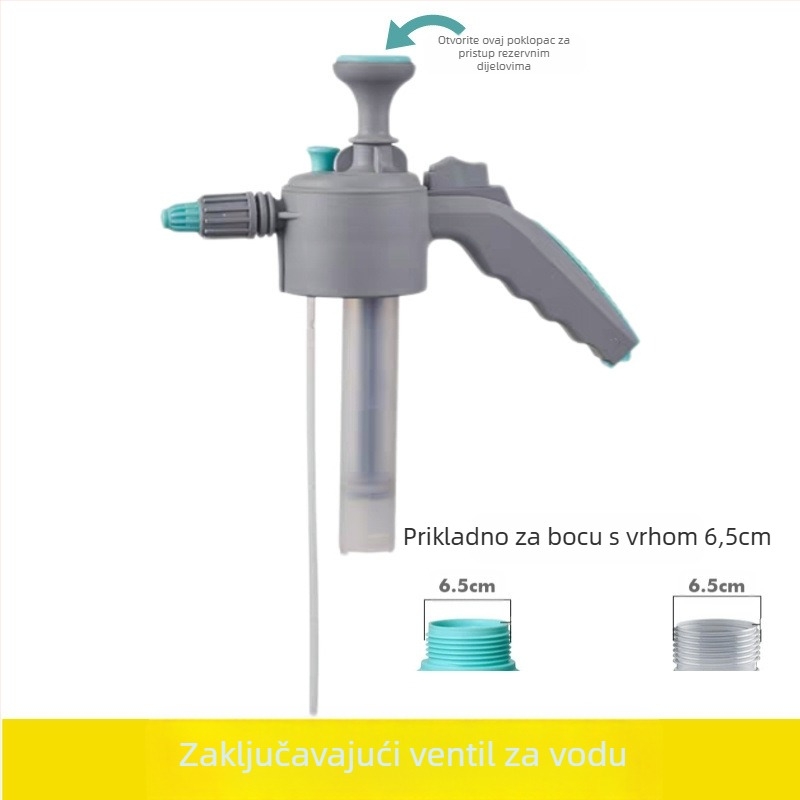 Set mlaznica za čajnik/zalijevanje s univerzalnim štapom, teleskopskim produženjem, pjenastom mlaznicom, mlaznicom s mjehurićima