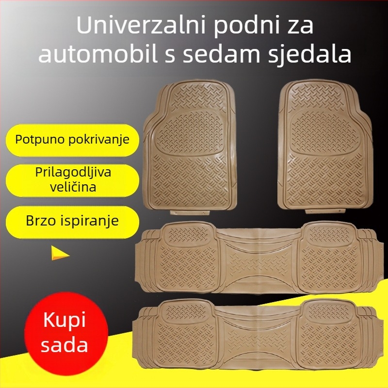 Univerzalni auto pod za stopala, vodootporan PVC, opća kompatibilnost, prilagodljivost
