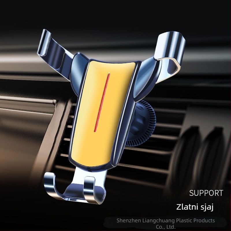 Auto držač za telefon s gravitacijskim mehanizmom za otvor zraka, od aluminijske legure, univerzalni