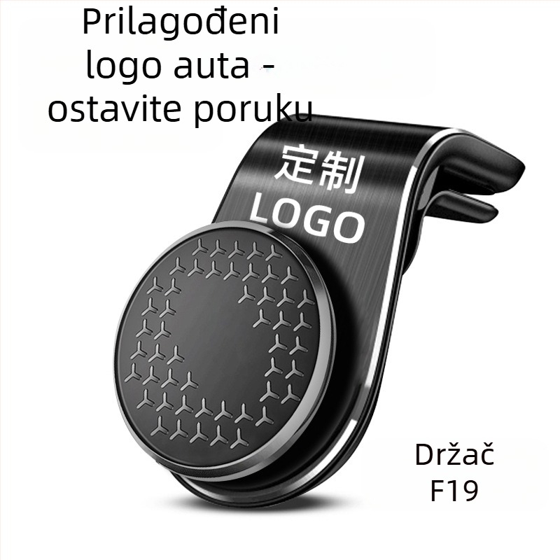 Magnetni držač telefona za auto – univerzalni, Snap-on montaža, klip za ventilaciju zraka, Serija F19, snažan magnet