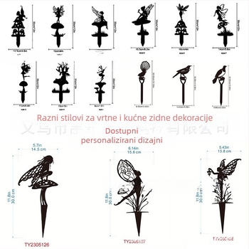 Ukras za okvir vrata – željezna silueta, metalna umjetnost za unutarnje zidove i prozore