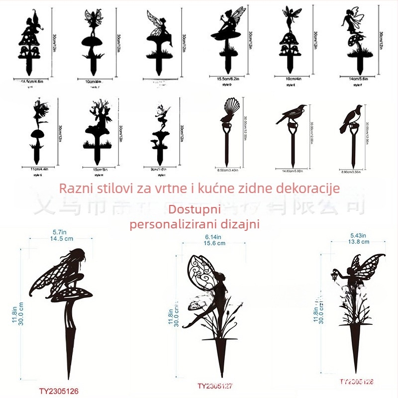 Ukras za okvir vrata – željezna silueta, metalna umjetnost za unutarnje zidove i prozore