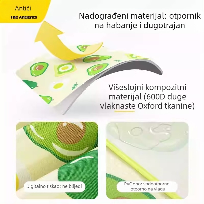 Piknik podmetač – otpornost na vlagu, debela, vodootporna kamping podloga; Oxford platno, PVC premaz; 1200 g; za 6–16 osoba