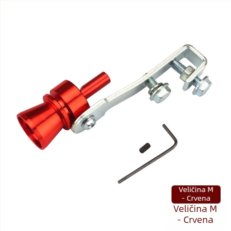 Turbo Whistler turbinska zviždaljka za automobile i motocikle, vanjski dodatak koji imitira zvuk ispuha, model EFFETTO TURBO, težina oko 110 g, sadrži 1 zviždaljku, 1 ključić i 1 vijak