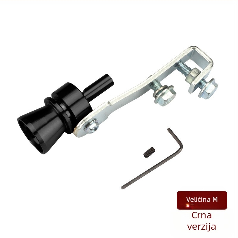 Turbo Whistler turbinska zviždaljka za automobile i motocikle, vanjski dodatak koji imitira zvuk ispuha, model EFFETTO TURBO, težina oko 110 g, sadrži 1 zviždaljku, 1 ključić i 1 vijak