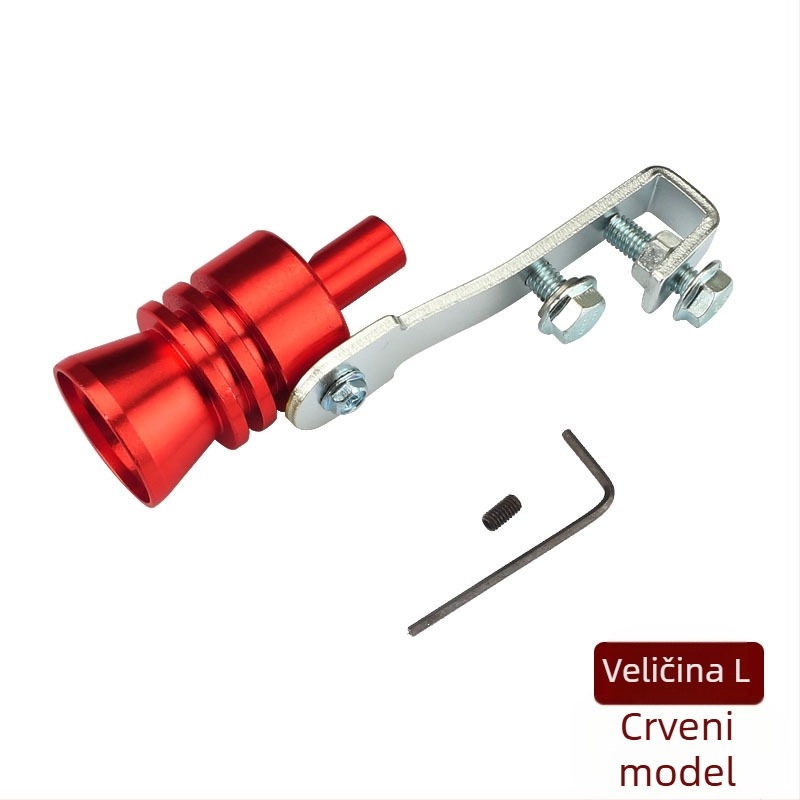 Turbo Whistler turbinska zviždaljka za automobile i motocikle, vanjski dodatak koji imitira zvuk ispuha, model EFFETTO TURBO, težina oko 110 g, sadrži 1 zviždaljku, 1 ključić i 1 vijak