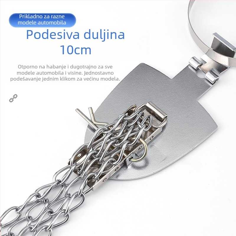 Automobilski eliminator statičkog elektriciteta – podesivi četverovijeni kovni reflektirajući elektrostaticki pojas, viseći tip, anti-statički (Marka: Turning Point)